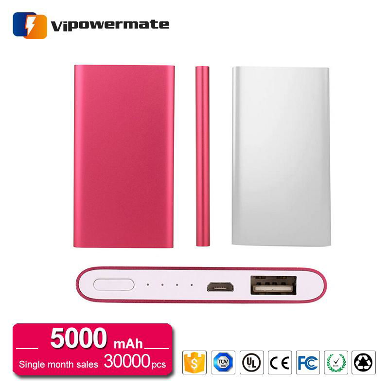 PT-67 Hot Sale 9.9mm Only 5000mAh Ultra Slim Power Bank 4