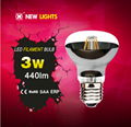 R63 led filament bulb