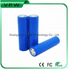 Wholesale li-ion 18650 3.7v 2600mAh battery rechargeable for Flashlight