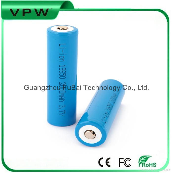 Wholesale li-ion 18650 3.7v battery rechargeable for Flashlight