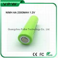 Ni-Mh AA size rechargrable nimh 2300mAh battery cell 3