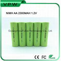 Ni-Mh AA size rechargrable nimh 2300mAh battery cell 2