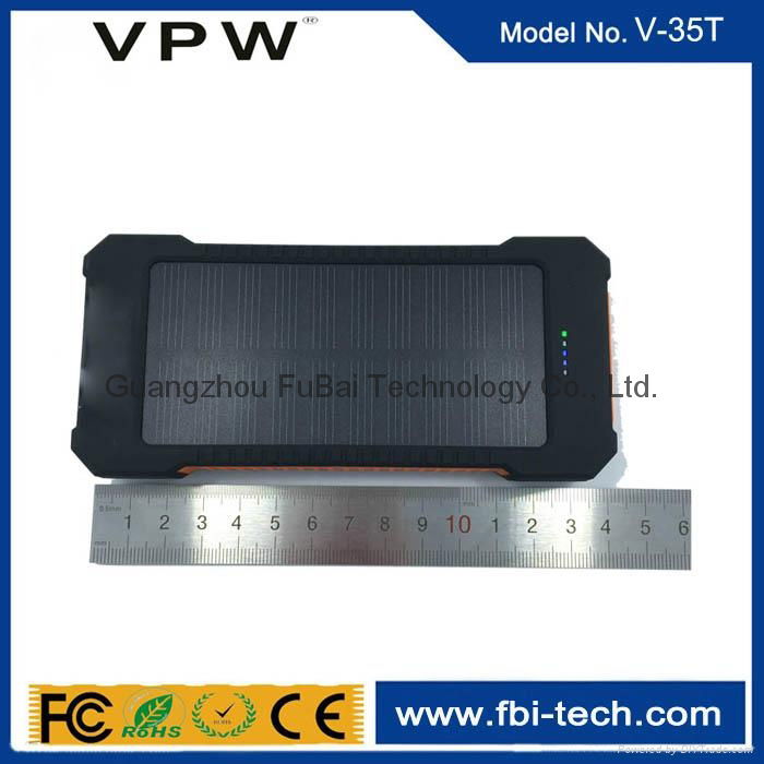 Factory price with customized logo waterproof solar power bank