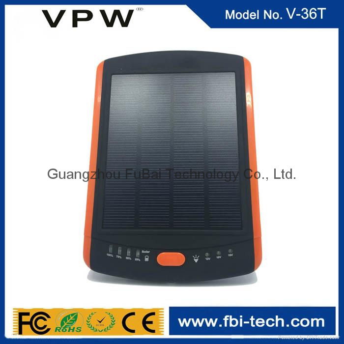 Factory price with customized logo waterproof solar power bank 2
