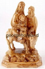 Flight into Egypt Holy Family Statue