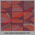 Wholesale Cheap China jacquard loop tile wool handmade carpet with backing 5
