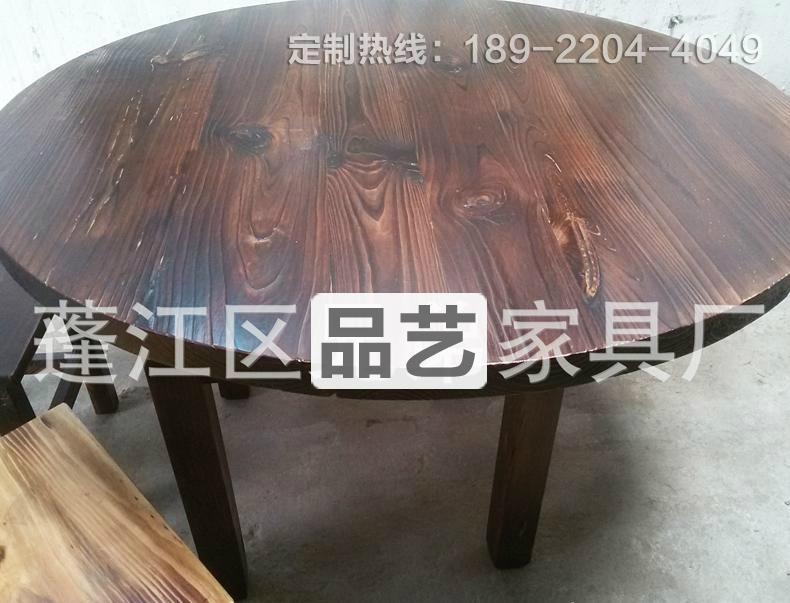 火锅店实木餐桌 餐饮家具 3