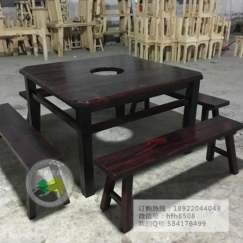 Farmhouse dining table and chair 4