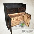 古典原木碳化实木家具茶水柜 4