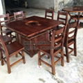 Chafing dish restaurant dining table and chair