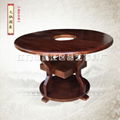 Round solid wood furniture dining room furniture wholesale