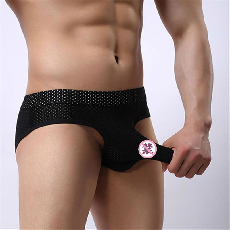 Sexy Men Breathable Penis Pouch elephant underwear Underwear Briefs 3