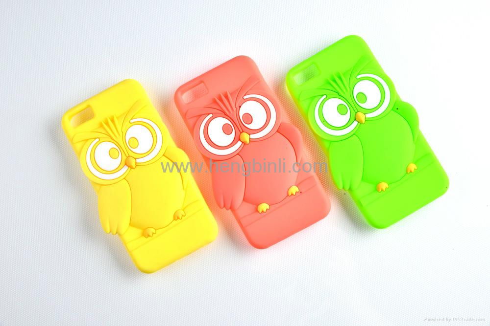 Beautiful Silicone Cartoon Smart Phone Case Eco-Friendly 4