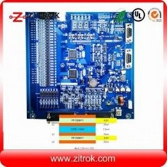 Blue soldermask 52um copper 4Layer board with Assembly service