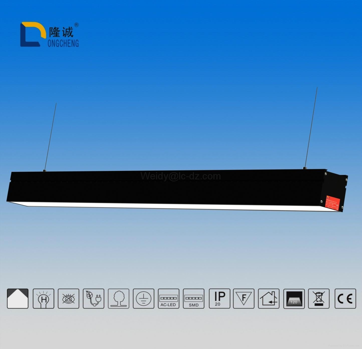 SMD chip DALI dimming system for linear office lamps