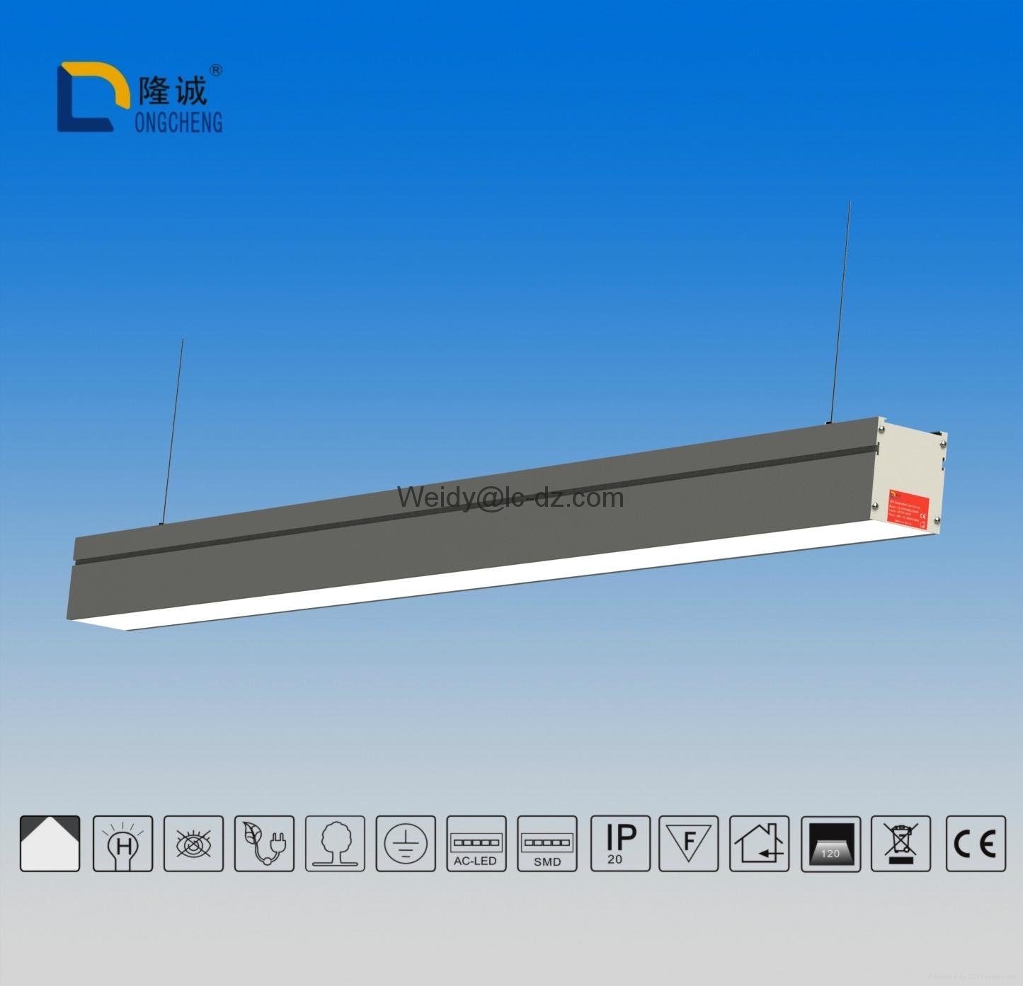 SMD chip DALI dimming system for linear office lamps 3