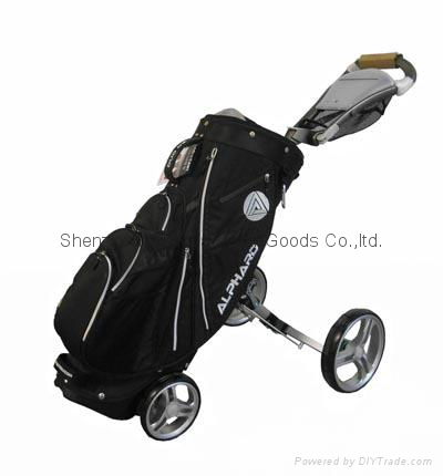 Alphard Deluxe Duo Pull Cart Black Push Cart