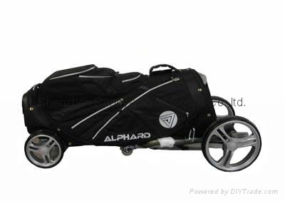 Alphard Deluxe Duo Pull Cart Black Push Cart 3