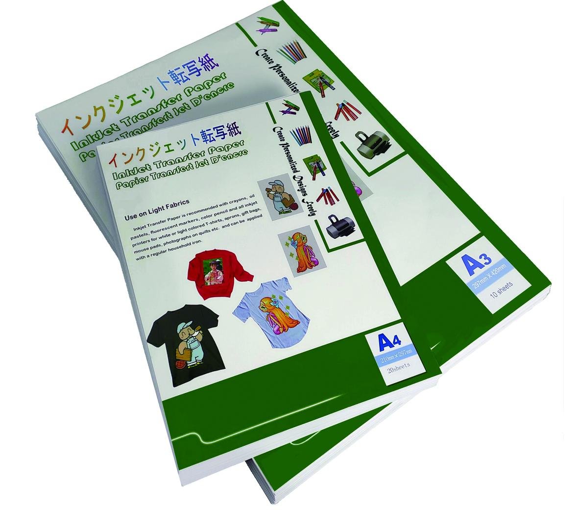 Alizarin Panda Dark InkJet Transfer Paper for 100% cotton T-shirts 1