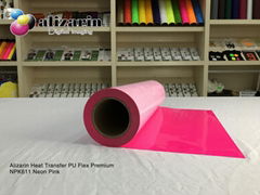 Alizarin Cuttable heat transfer PU Flex Vinyl  (NPK611 Neon Pink)