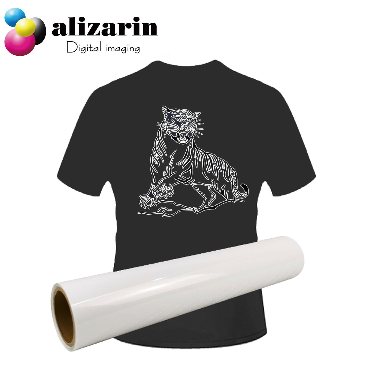 Alizarin Cuttable heat transfer PU Flex Vinyl  (W608 White) 2