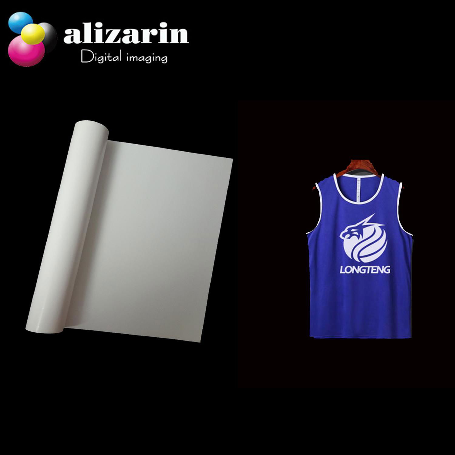 Alizarin Cuttable heat transfer PU Flex Vinyl  (W608 White) 4