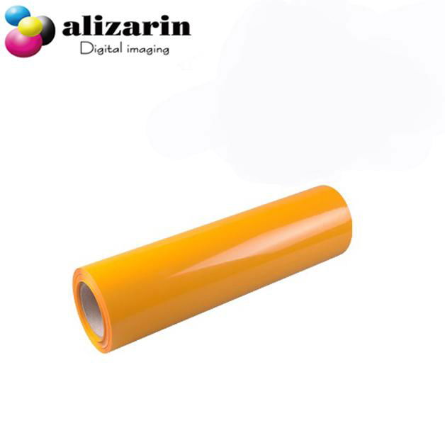 Alizarin Cuttable heat transfer PU Flex Vinyl  (MY606 Medium Yellow) 2