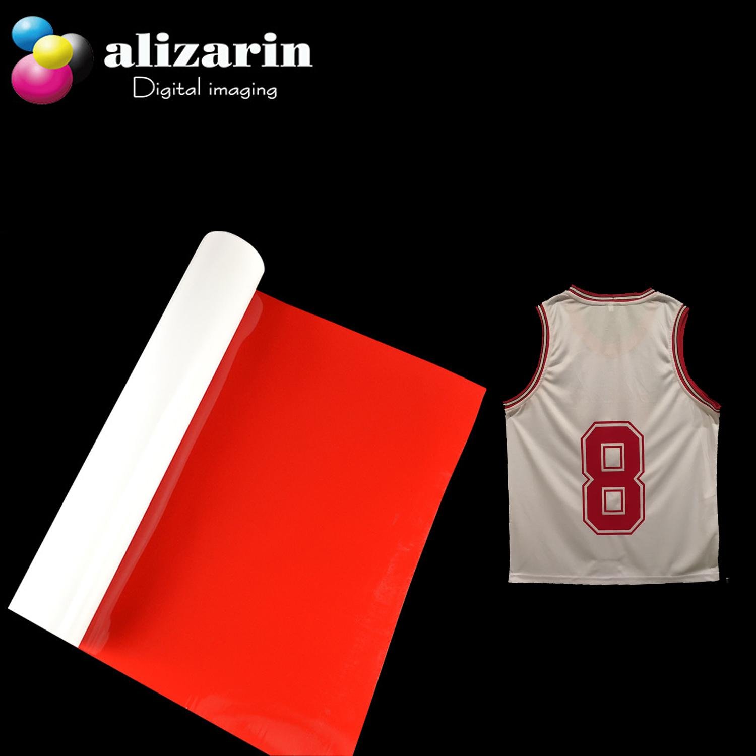 Alizarin Cuttable heat transfer PU Flex Vinyl  (R607 Red) 3