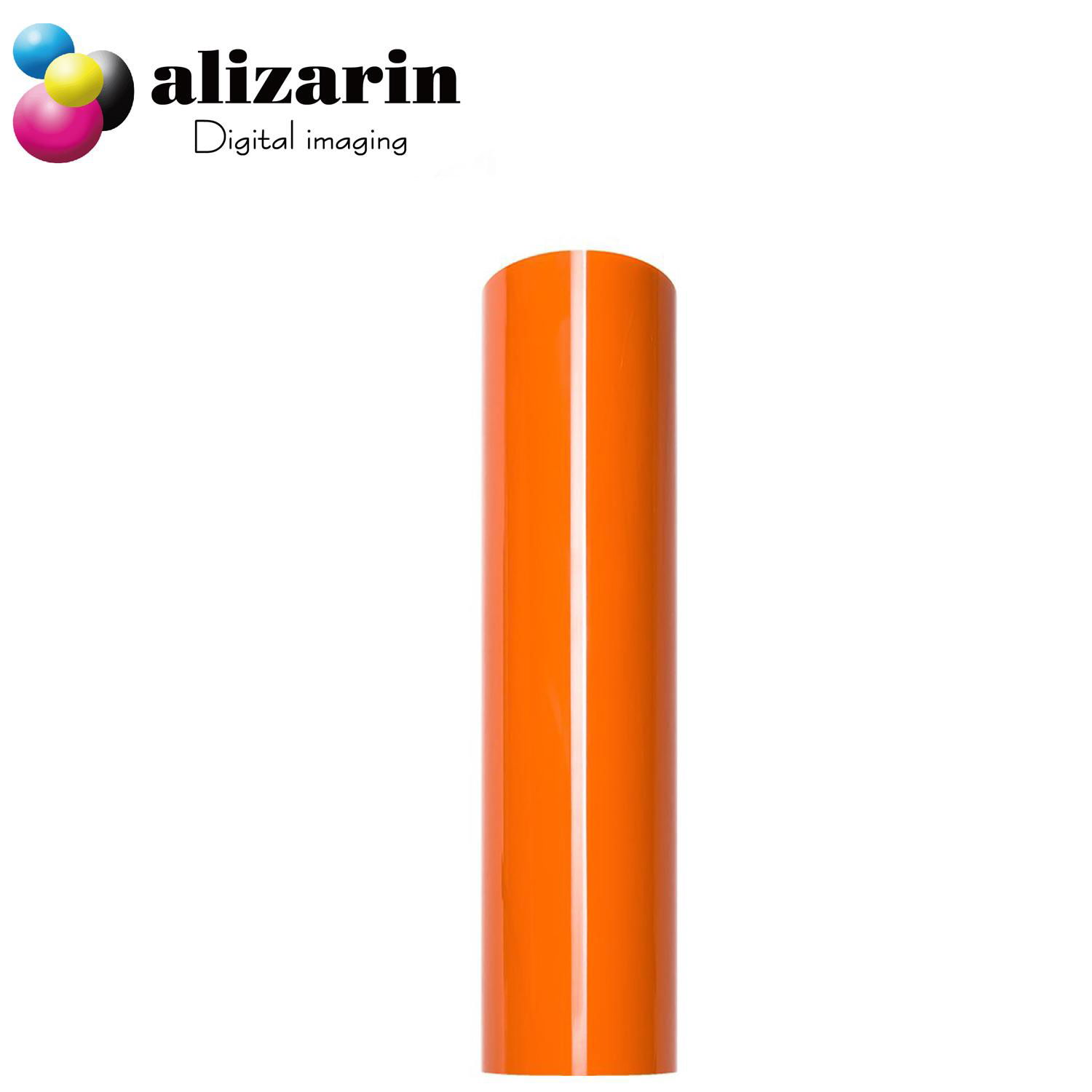 Alizarin Cuttable heat transfer PU Flex Vinyl  (OR604 Orange) 2