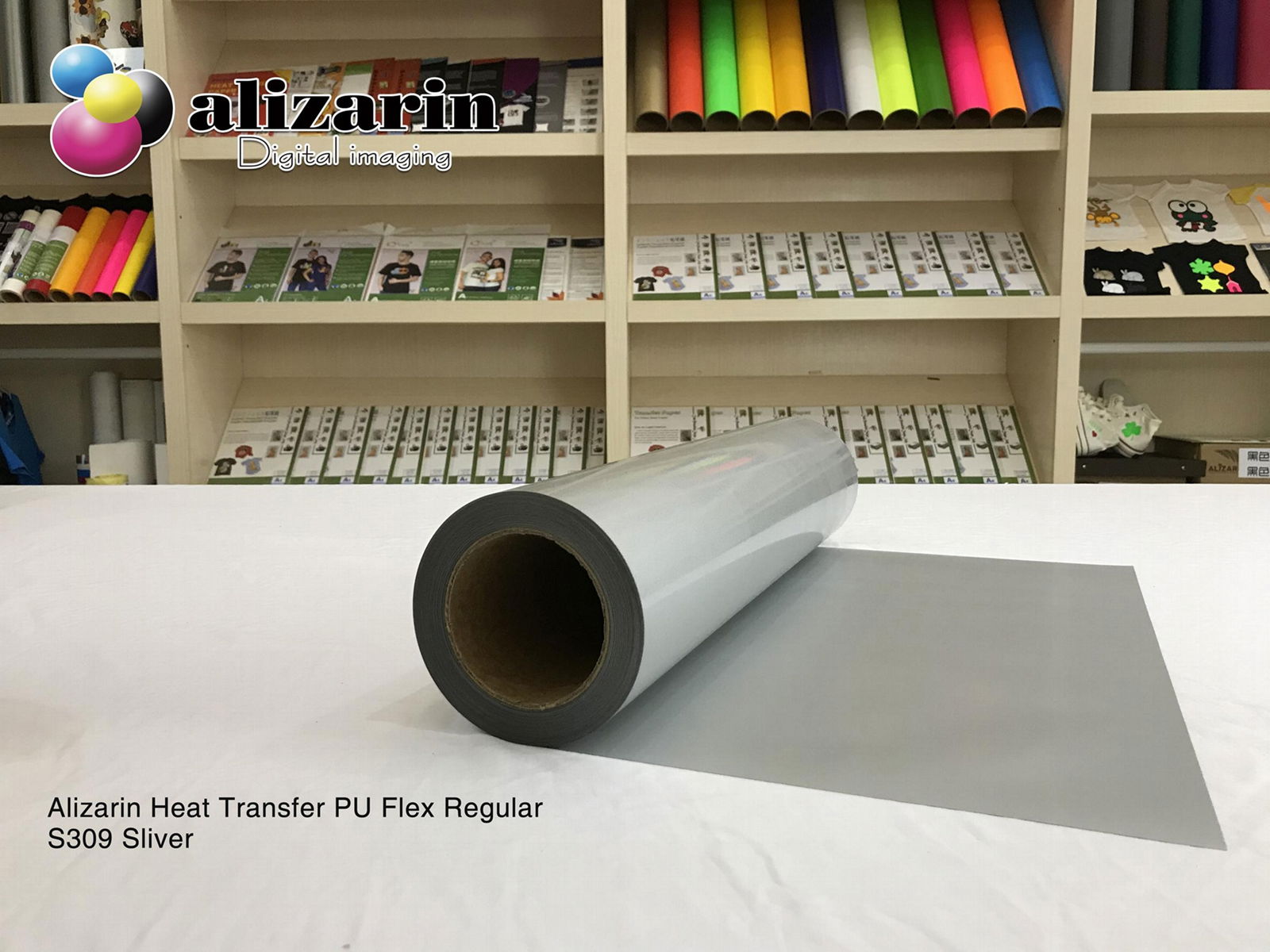 Alizarin Cuttable Heat Transfer PU Flex Regular（S309 Silver）