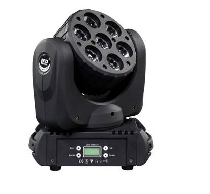 Mini LED moving head light, double side rgbw