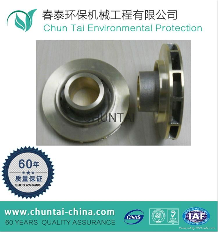 high quality water pump brass impeller 3