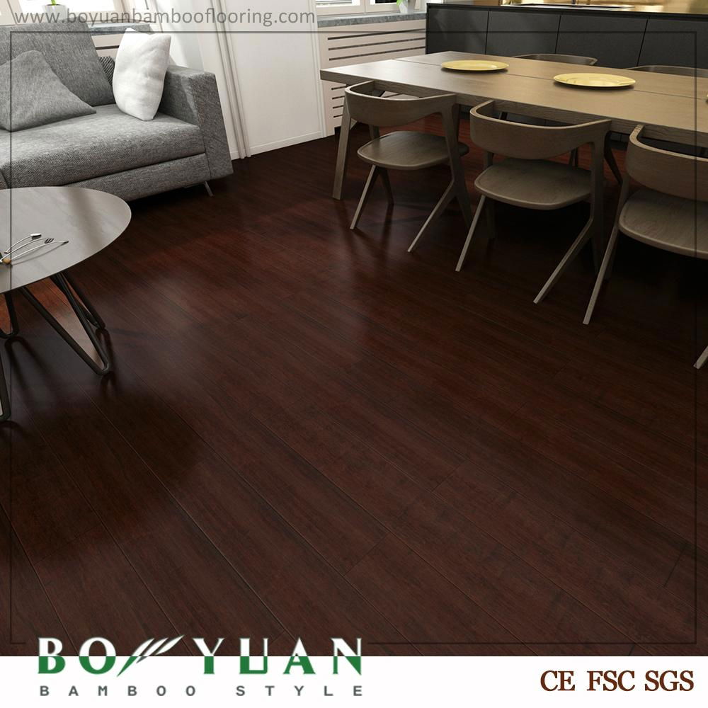 BY walnut smooth surface durable strand woven flooring