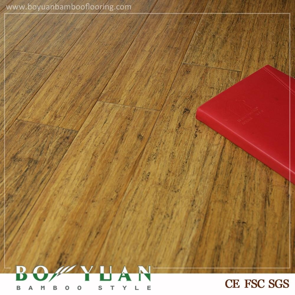 BY High Quality eco forest hand-scraped strand woven flooring 3