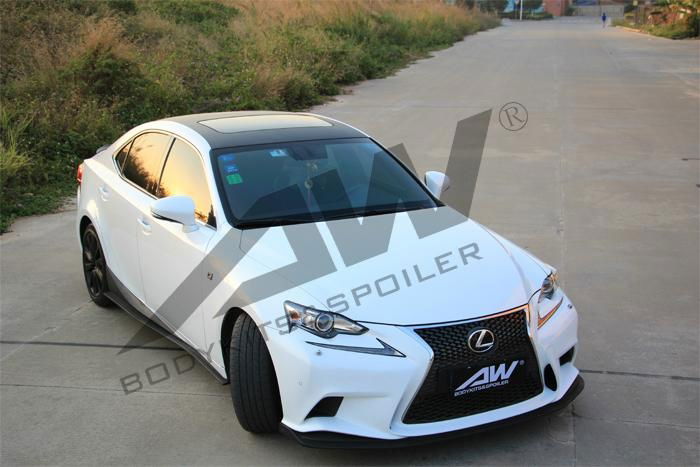 Lexus IS250F bodykits, after lip, side skirts, rear wing, small tail