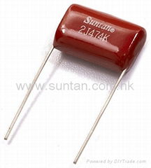 Suntan Plastic Film Capacitors TS02 0.01uF 100V P:10mm