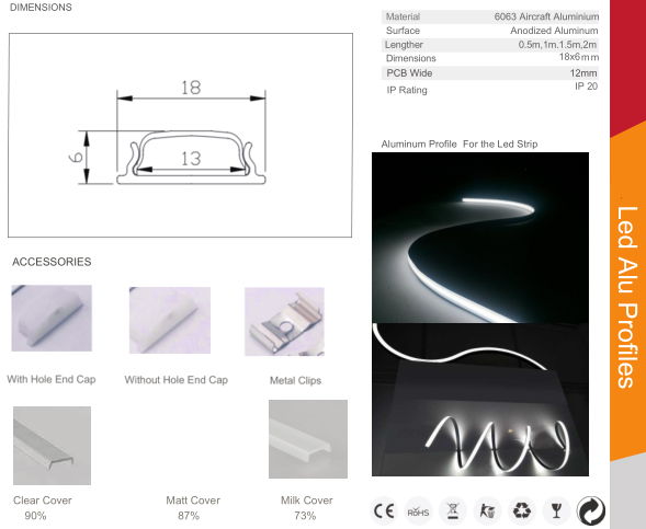 Bendable led aluminum profile 4