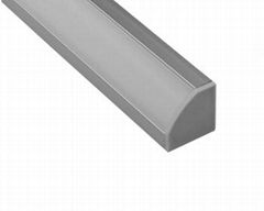 Straight corner whiter aluminum channel for housing