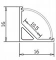  round corner led aluminum profile for led flexible strip 2