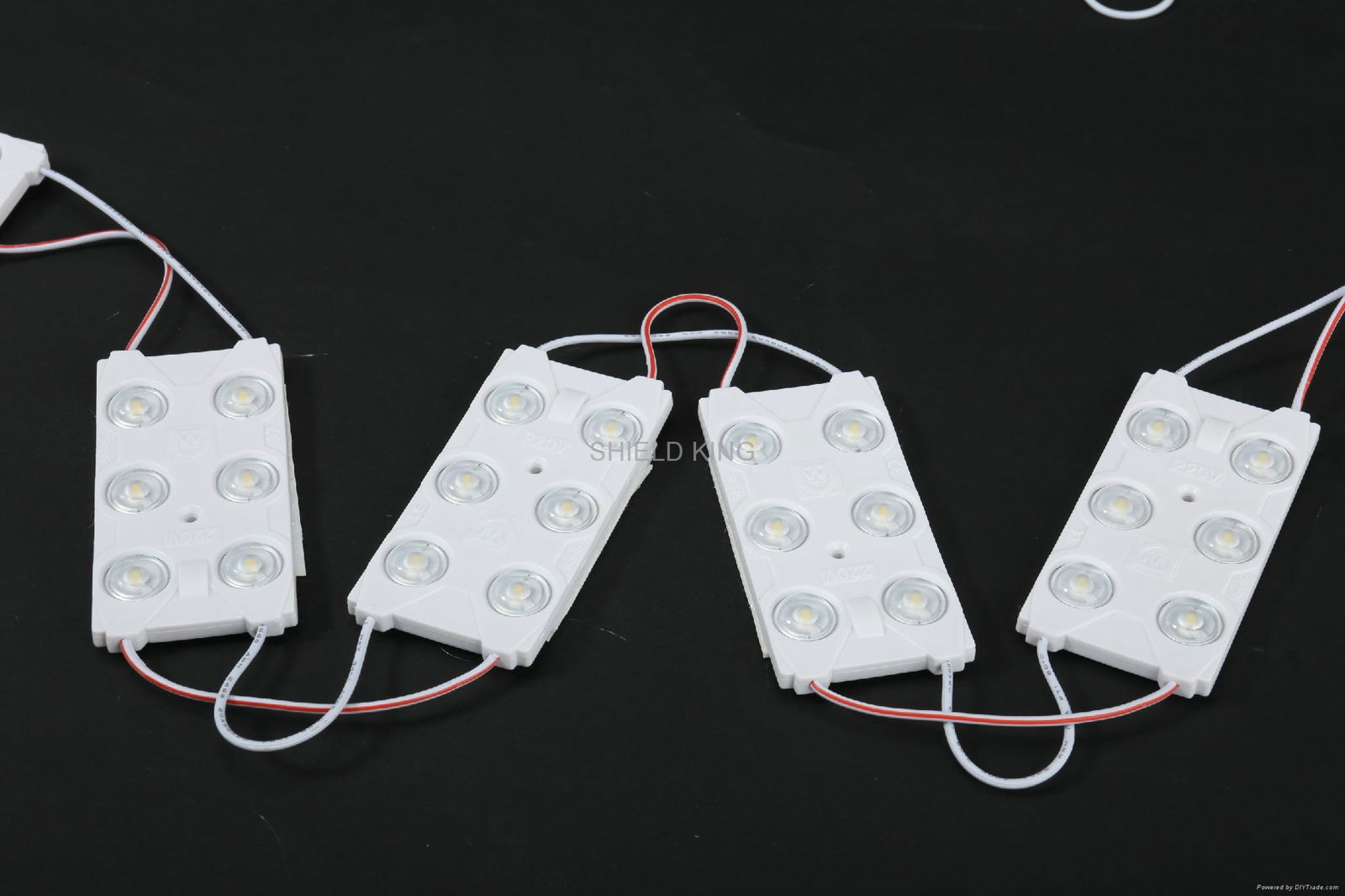 厂家直销 户外大角度LED透镜广告模组 六灯大功率发光字防水模组 2