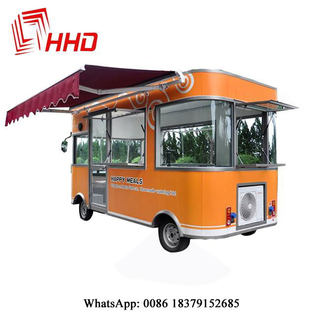 Multifunctional fast food truck for sale/street legal electric car 3