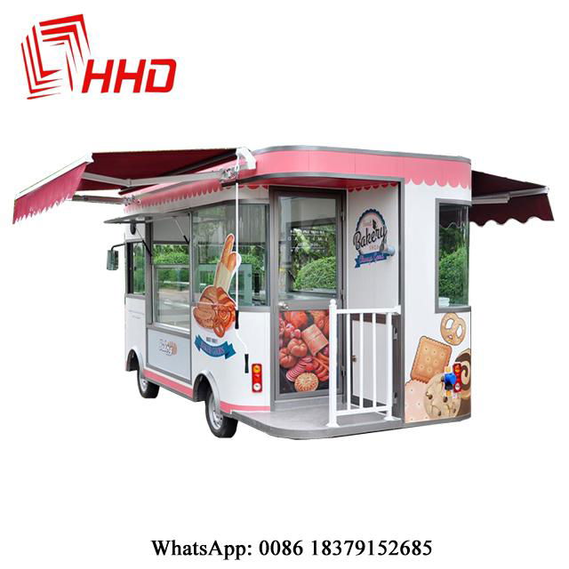 Multifunctional fast food truck for sale/street legal electric car 4