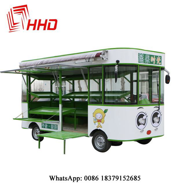 Multifunctional fast food truck for sale/street legal electric car