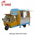 electric motorbike red hamburger carts mobile coffee food truck 2