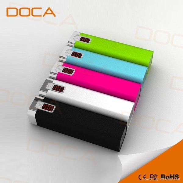  DOCA D516 2600mAh portable power bank with digital disply 2