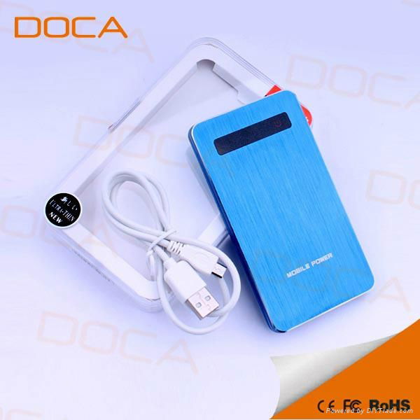  Unique design touch screen external power bank 3000-5000mAh for smart phone 3