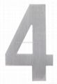 Stainless steel 304 metal door sign front door number sign #0 4