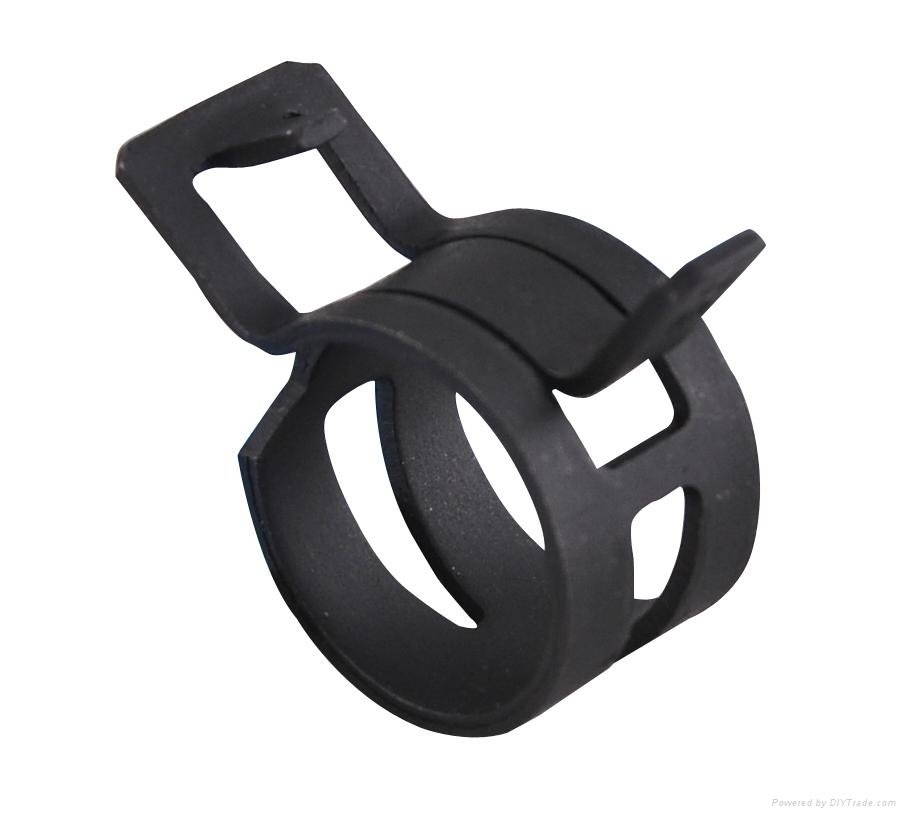 Black Dacroment Spring steel clips  pipe clamps  