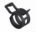 Black Dacroment Spring steel clips  pipe clamps   1