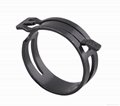 Black Dacroment Spring steel clips  pipe clamps   4